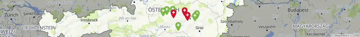 Map view for Pharmacies emergency services nearby Radmer (Leoben, Steiermark)